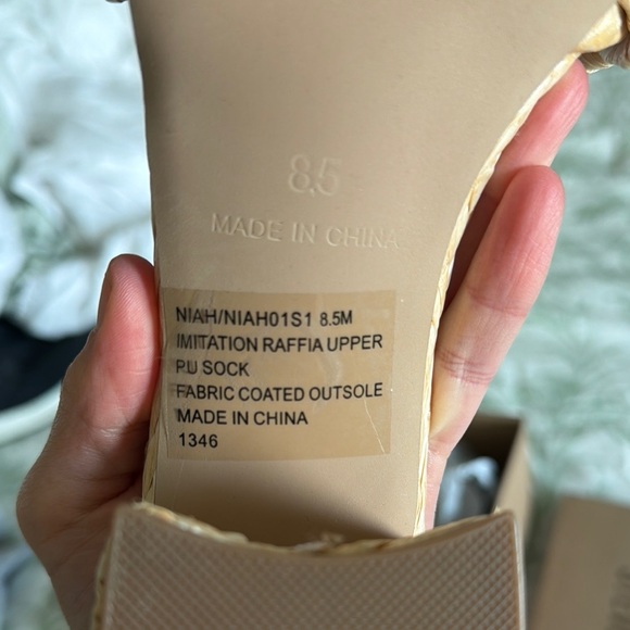 Steve Madden Women's Natural Braided Sandals - Picture 2 of 4